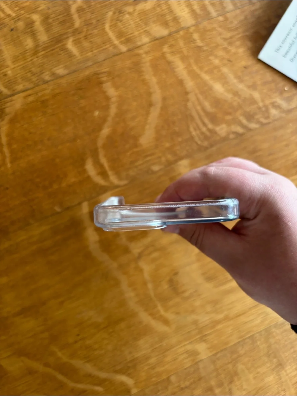 Apple Clear MagSafe-Compatible Phone Case with White Ring